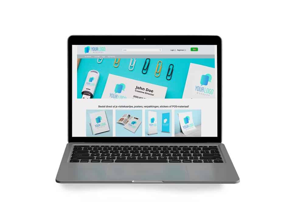 Web2print software WhiteLabelShop Prindustry